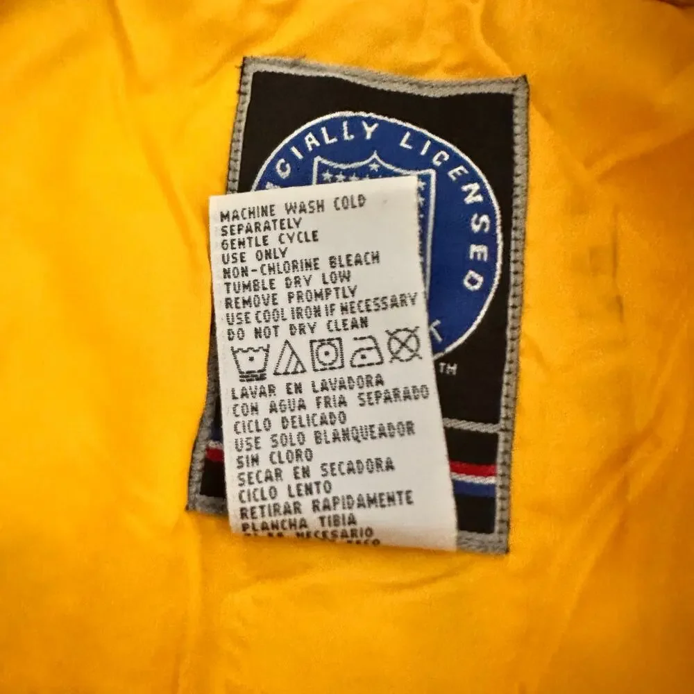Vintage 90s Minnesota Vikings NFL Puffer Jacket Pro Size Medium (10-12) Women's